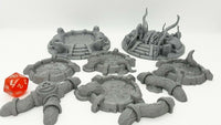 
              9 Piece Experimental Brain Growth Pools Scatter Terrain Scenery Dungeons Dragons
            