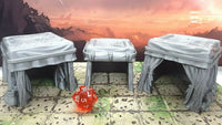 
              6 Piece Market Tent Set Scatter Terrain Tabletop Scenery Dungeons & Dragons
            