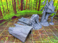 
              Hollowed Log Tree House Pair Set Scatter Terrain Scenery 3D Printed Figure Model
            