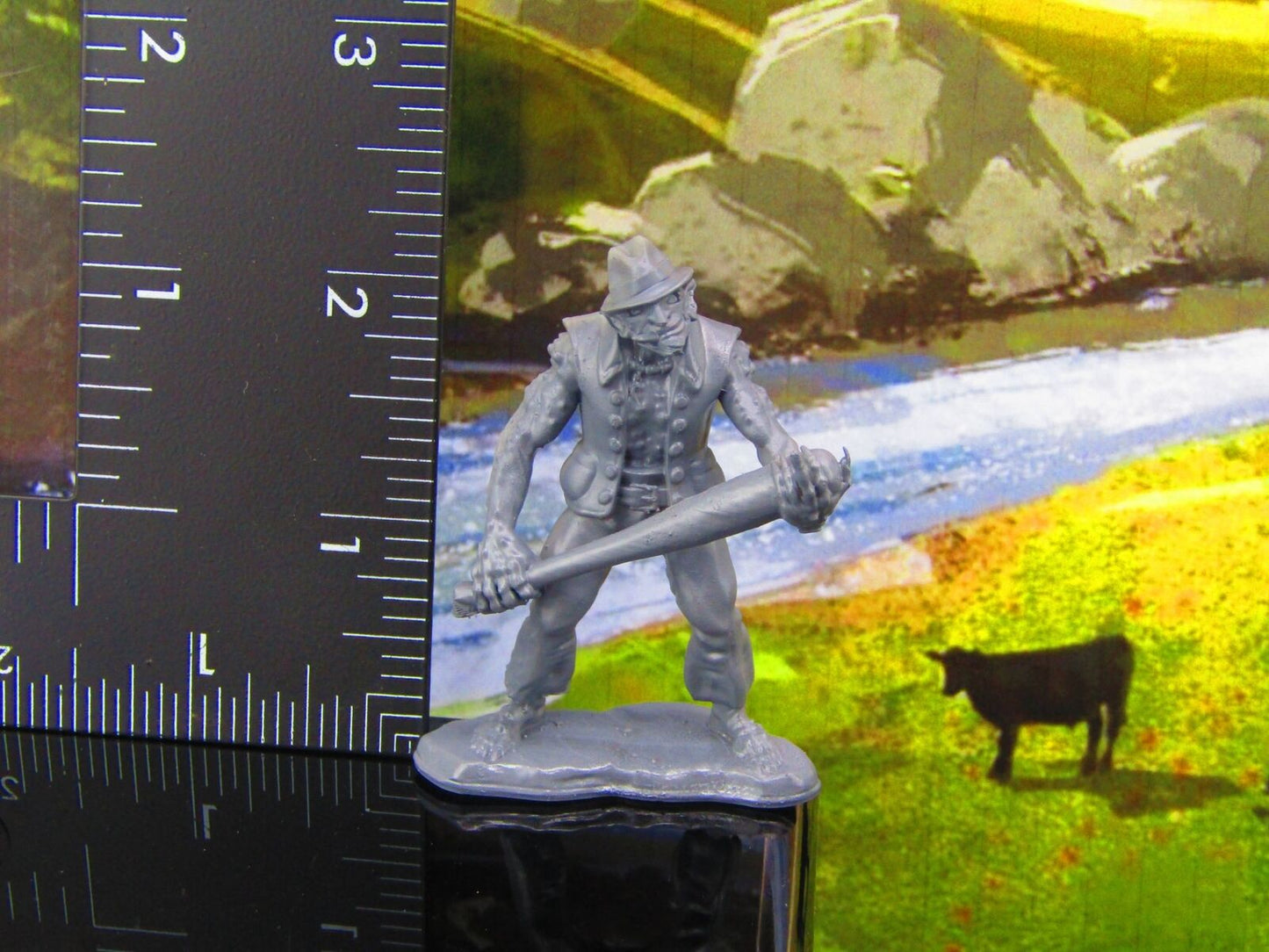 Gangster Troll Shooting the Bird Monster Encounter Mini Miniature Model