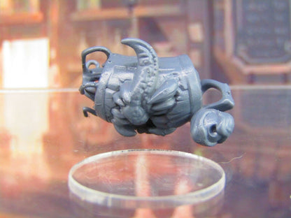 Mimic Barrel Loot Monster W/ Legs Mini Miniature Figure 3D Printed Model 28/32mm