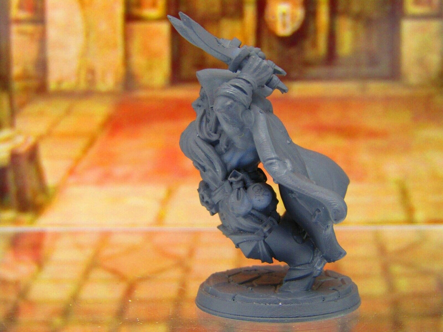 Kogan the Raider Rogue Thief Stealth Dwarf Warrior Mini Miniature 3D Print Dnd