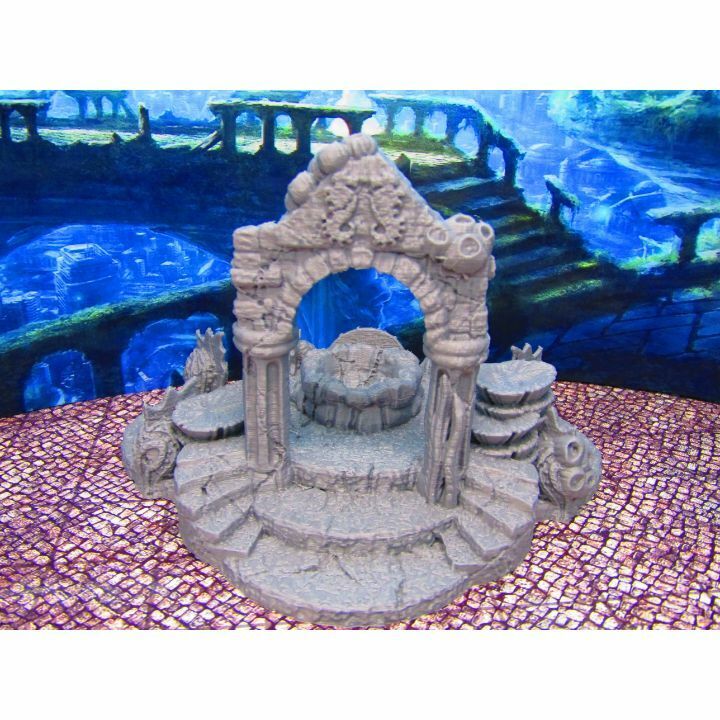 Merfolk Mermaid Deep Sea Royal Entrance Entryway Scenery Scatter Terrain Props