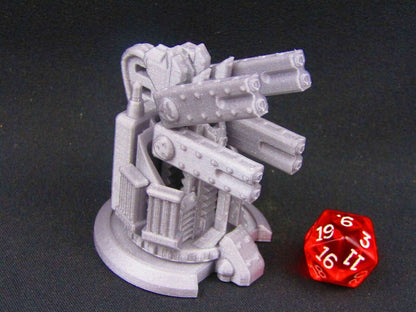 Large Gun Turret Scenery Scatter Terrain 3D Printed Model 28/32mm Scale Sci Fi