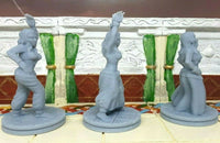 
              Set of 3 Egyptian Belly Dancers Mini Miniature Figure 28-32MM Resin Printed
            