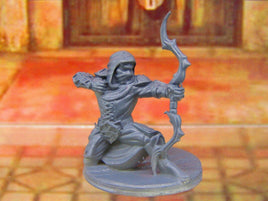 Dark Elf Scout Rogue Thief Archer Bowman w/ Longbow Mini Miniature Figure 3D