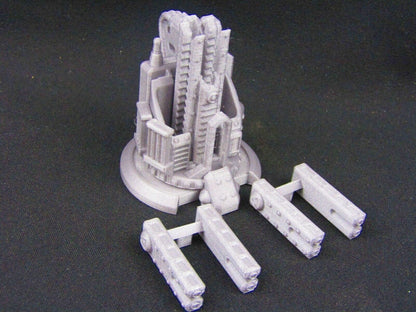 Large Gun Turret Scenery Scatter Terrain 3D Printed Model 28/32mm Scale Sci Fi