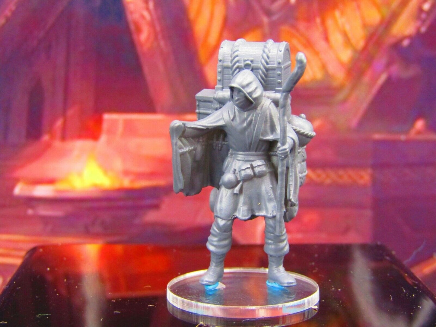 Dark Mysterious Merchant Peddlar Salesman Mini Miniature Model Character Figure