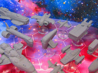 
              18pc Civilian Fleet and Transport Space War Gaming Set w/ Flight Stands & Rods
            