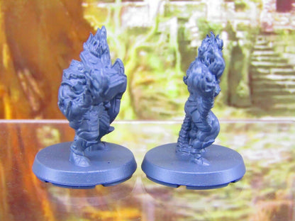 Azer Elemental Pair Mini Miniatures 3D Printed Resin Model Figure 28/32mm Scale