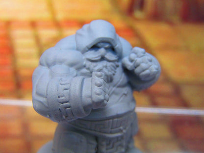Dwarven Bar Room Brawler Boxer Fighter Mini Miniature Dwarf 3D Printed Model
