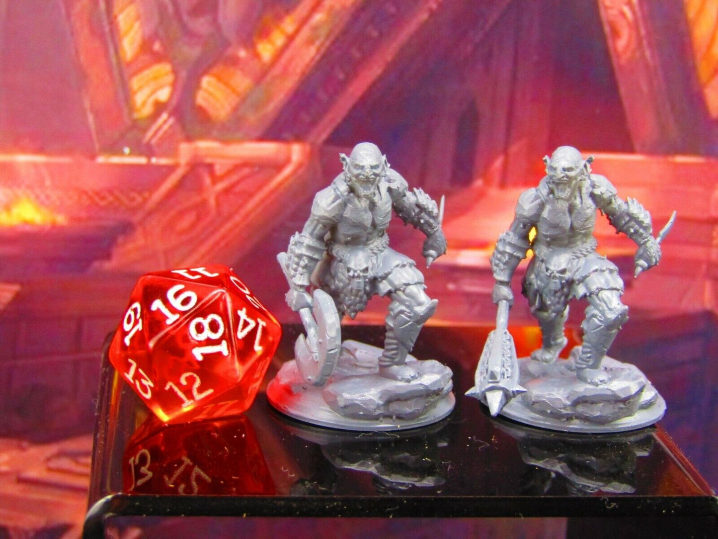 Goblin Raiders Pair Monsters Mini Miniature Model Character Figure