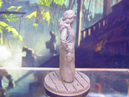 Female Fishmonger Seaside Fisher's Wife Mini Miniature Figure 3D Printed Model