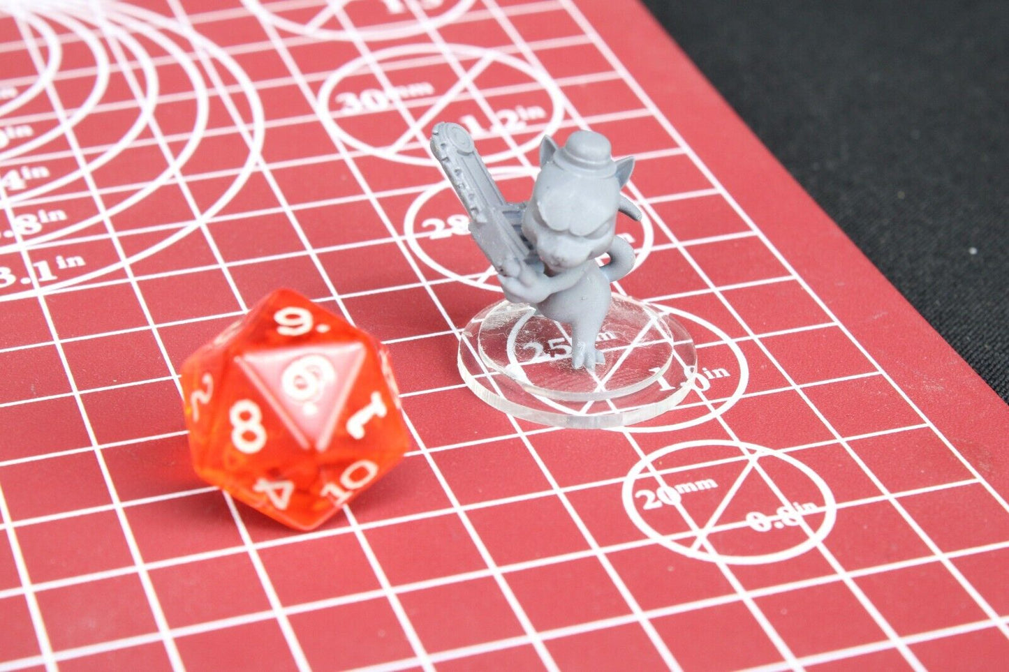 Psycho Cat W Chainsaw Mini Miniature Player Tabletop Blood Fantasy Football Bowl