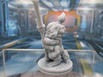 Furry Alien Fuzzy Fighter Mini Miniature Scatter Terrain Scenery 3D Printed