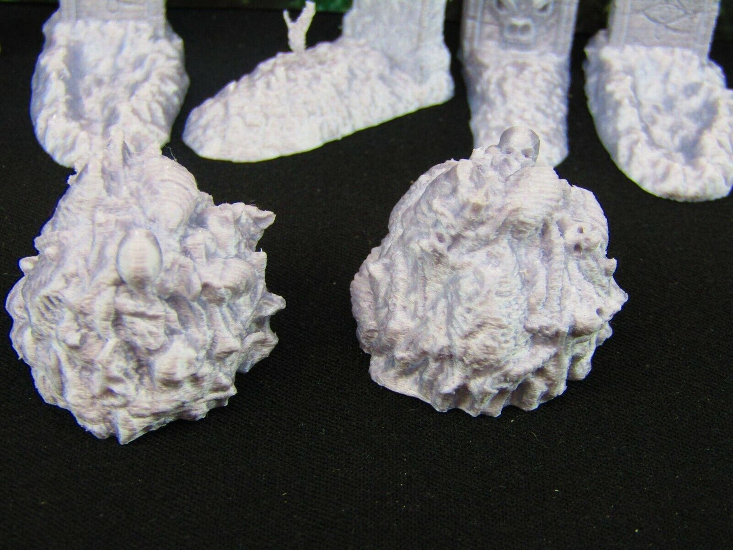 7pc Disturbed Graves and Bonepiles Graveyard Cemetery Scatter Terrain Scenery