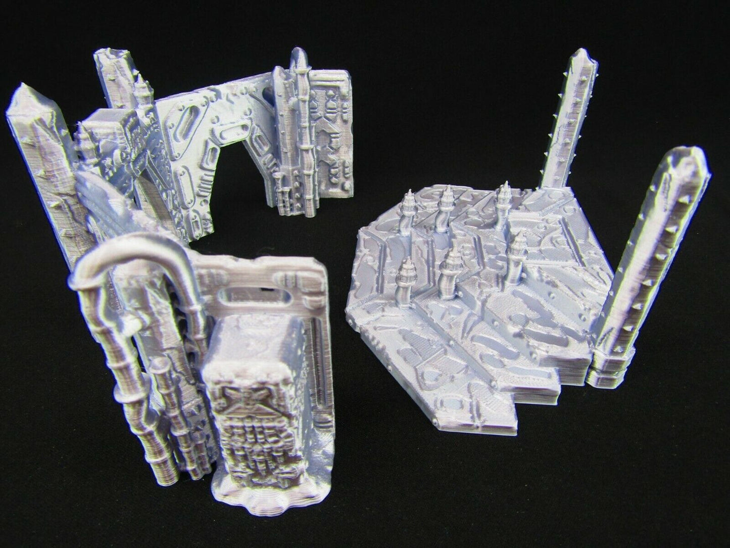 Bleachers & Ampitheatre Set Scatter Terrain Scenery 3D Printed Mini Miniature