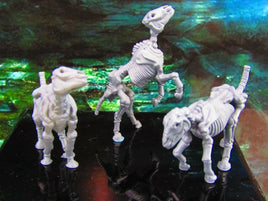 3pc Undead Skeletal Skeleton Horse Set Mini Miniature Model Character Figure