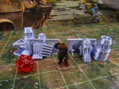 2pc Junk Street Rubble A Scatter Terrain Scenery Wasteland Apocalypse Dystopian