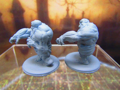 Pair of Undead Zombie Dwarves Monster Encounter Mini Miniature