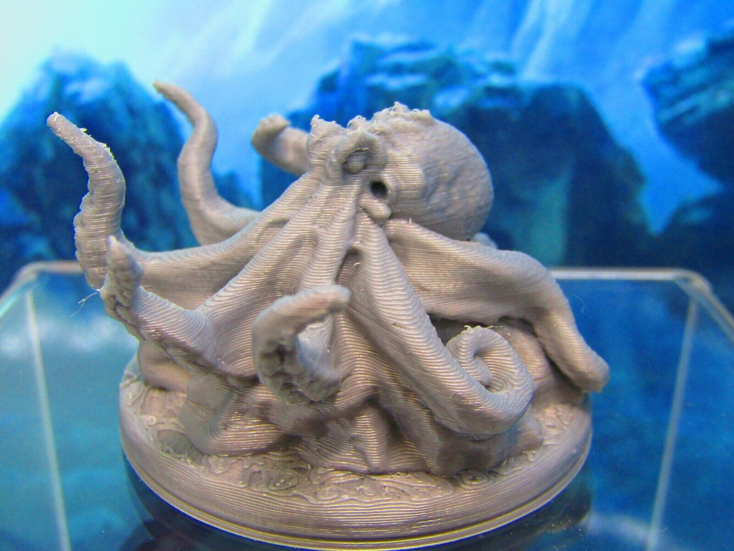 Octopus Sea Creature Monster Mini Miniature 3D Printed Figure Model 28/32mm