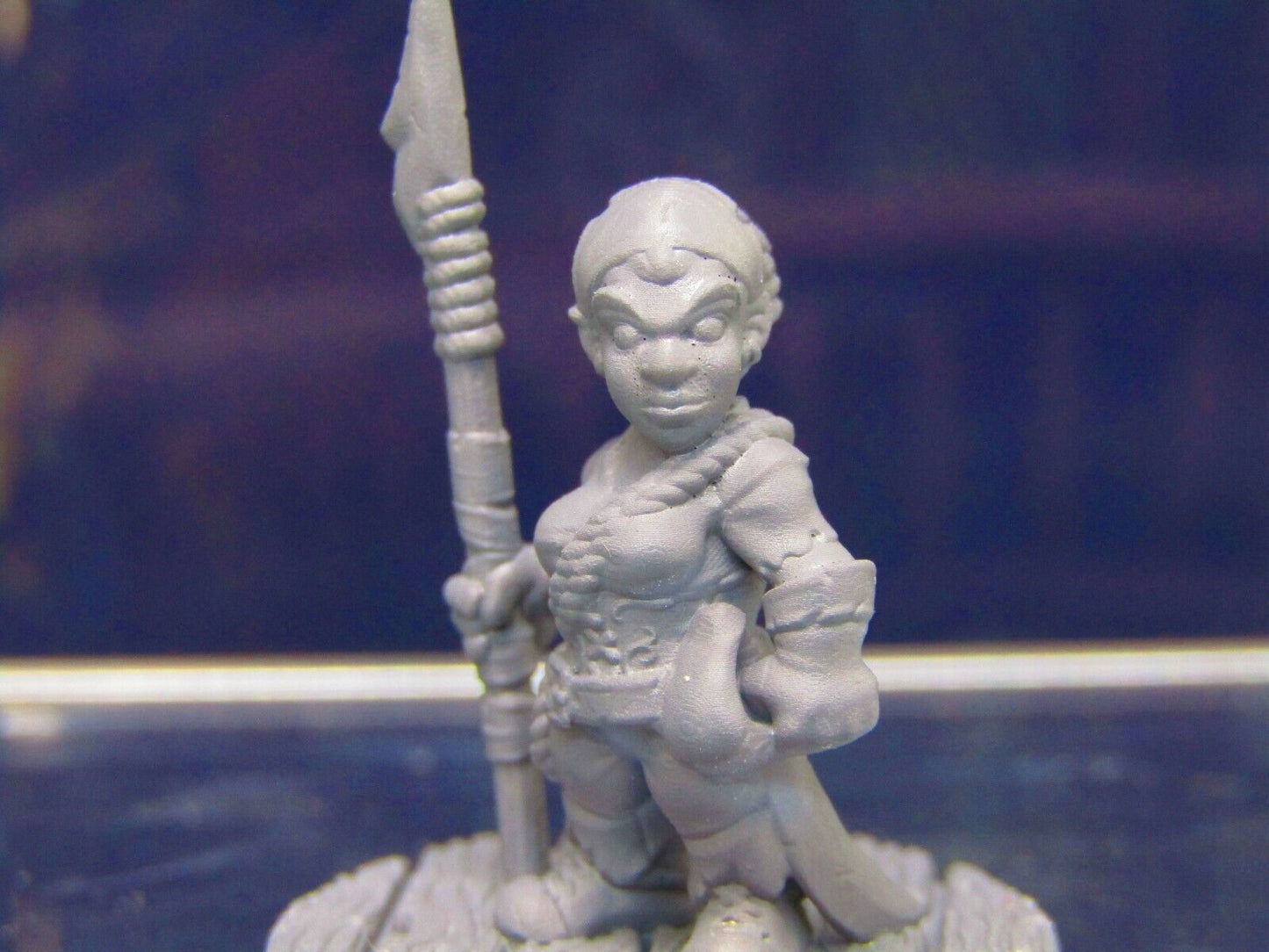Gnome Female Sailor W/Spear Mini Miniature Figure 3D Printed Model 28/32mm Scale