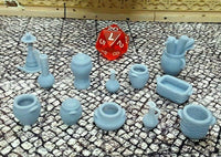 
              12 Piece Set Market Bazaar Shop Scatter Terrain Scenery Mini Miniatures Tabletop
            