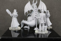 
              4pc Sleeping Beauty Prince Charming Dragon Mini Miniature Gaming Wargaming D&D
            