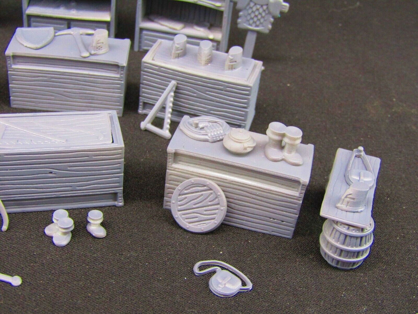 Merchant Weapon Trader Equipment Shop Items Scatter Terrain Props Scenery 3D