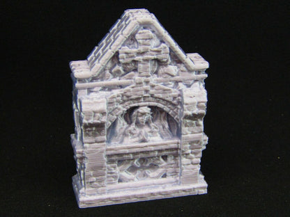 Roadside Holy Shrine A Scatter Terrain Scenery 3D Printed Mini Miniature Model