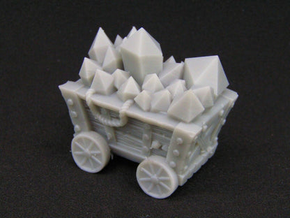 Large Mining Cart Scatter Terrain Scenery 3D Printed Mini Miniature Model