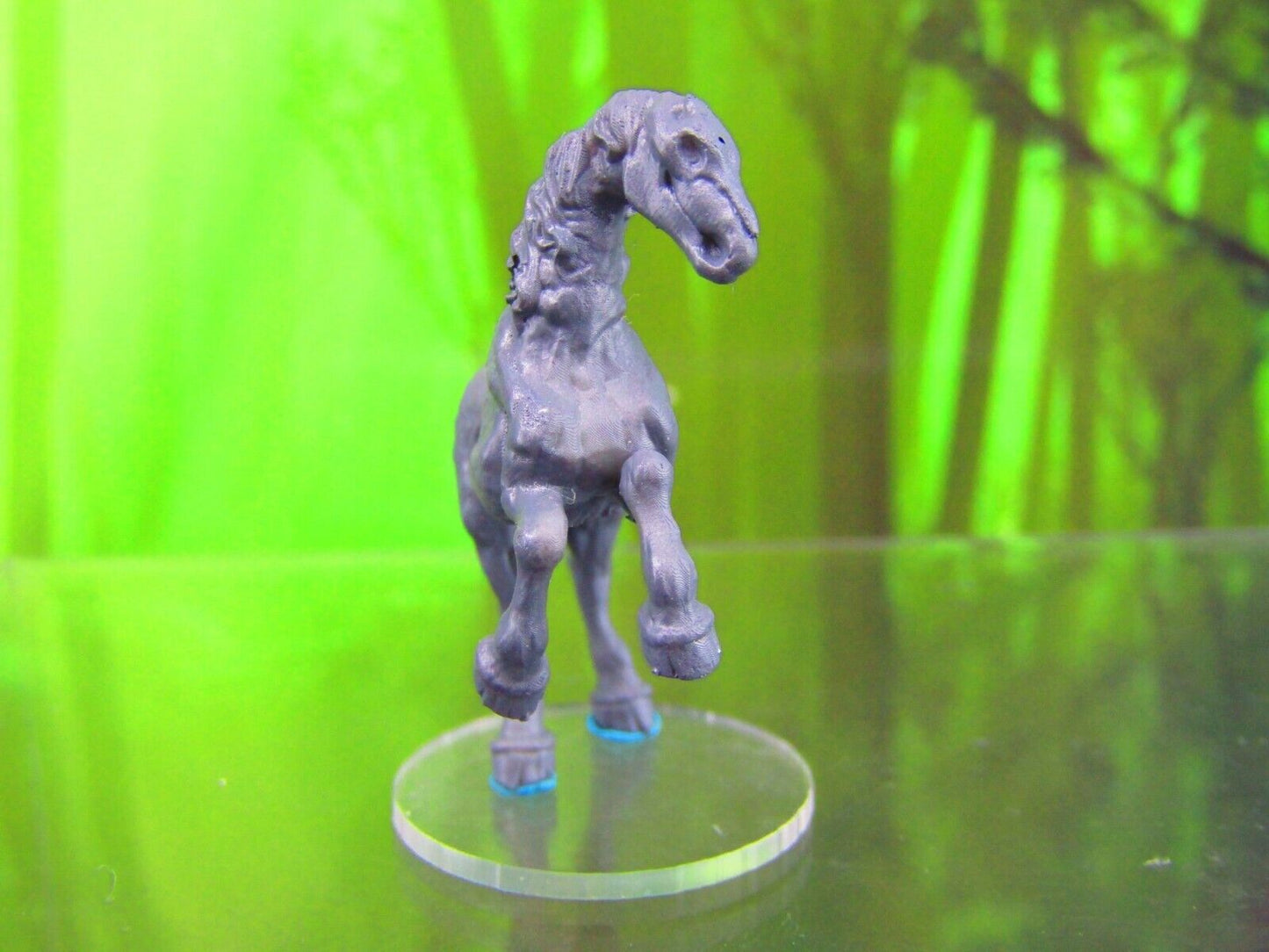 Undead Steed Hell Horse Mini Miniature Figure 3D Printed Model 28/32mm Scale RPG