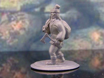 Murder Claus Evil Santa w/ Axe Mini Miniature Model Character Figure