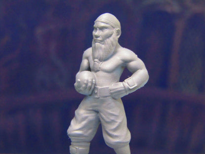 Human Pirate Crewman Canon Baller Mini Miniature Figure 3D Printed Model 28/32mm