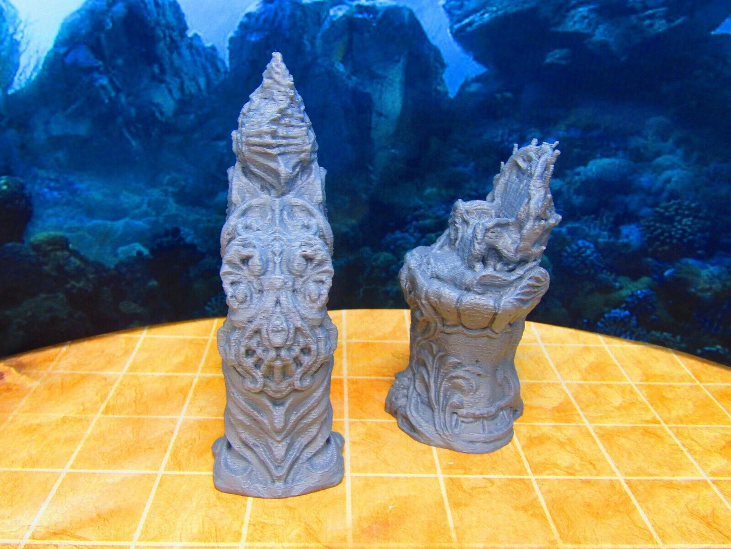 Merfolk Underwater City Entryway and Throne Scenery Scatter Terrain Props