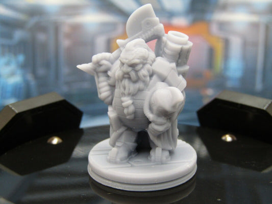 Dwarven Space Berzerker Mini Miniature Scatter Terrain Scenery 3D Printed Model