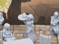 
              11 Piece Bar Patrons Set Miniature Models Dungeons & Dragons 28mm 3D Printed
            
