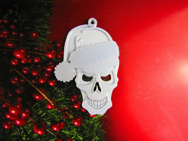 Skeleton Skull w/ Hat Christmas Tree Ornament Holiday Decoration Gift