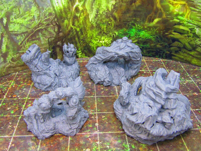 Deep Jungle Overgrowth Plants Scenery Scatter Terrain Props 3D Printed Minis