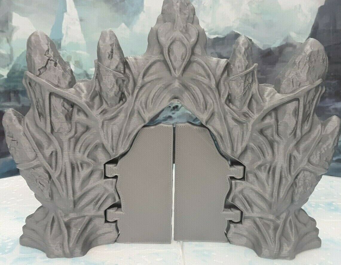Ice Palace Castle Gates Scatter Terrain Set Scenery 28mm Dungeons & Dragons