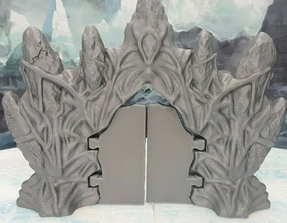 Ice Palace Castle Gates Scatter Terrain Set Scenery 28mm Dungeons & Dragons