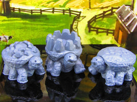 3pc Clod Dirtle Mount / Pack Dirt Turtle Set Mini Miniature Model Character
