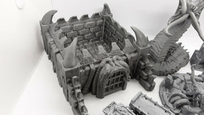 26 Piece Den of Alien Evil Mindflayer Encounter Scatter Terrain Set Scenery D&D
