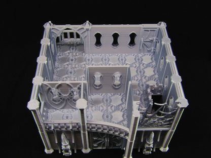 Dark Elf Nobles House Mansion Scatter Terrain Scenery 3D Printed Mini Miniature