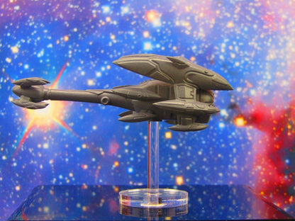Kshellik Destroyer Ship Mass 3 W/ Flight Stand & Rod Astra Nebula Billion Suns