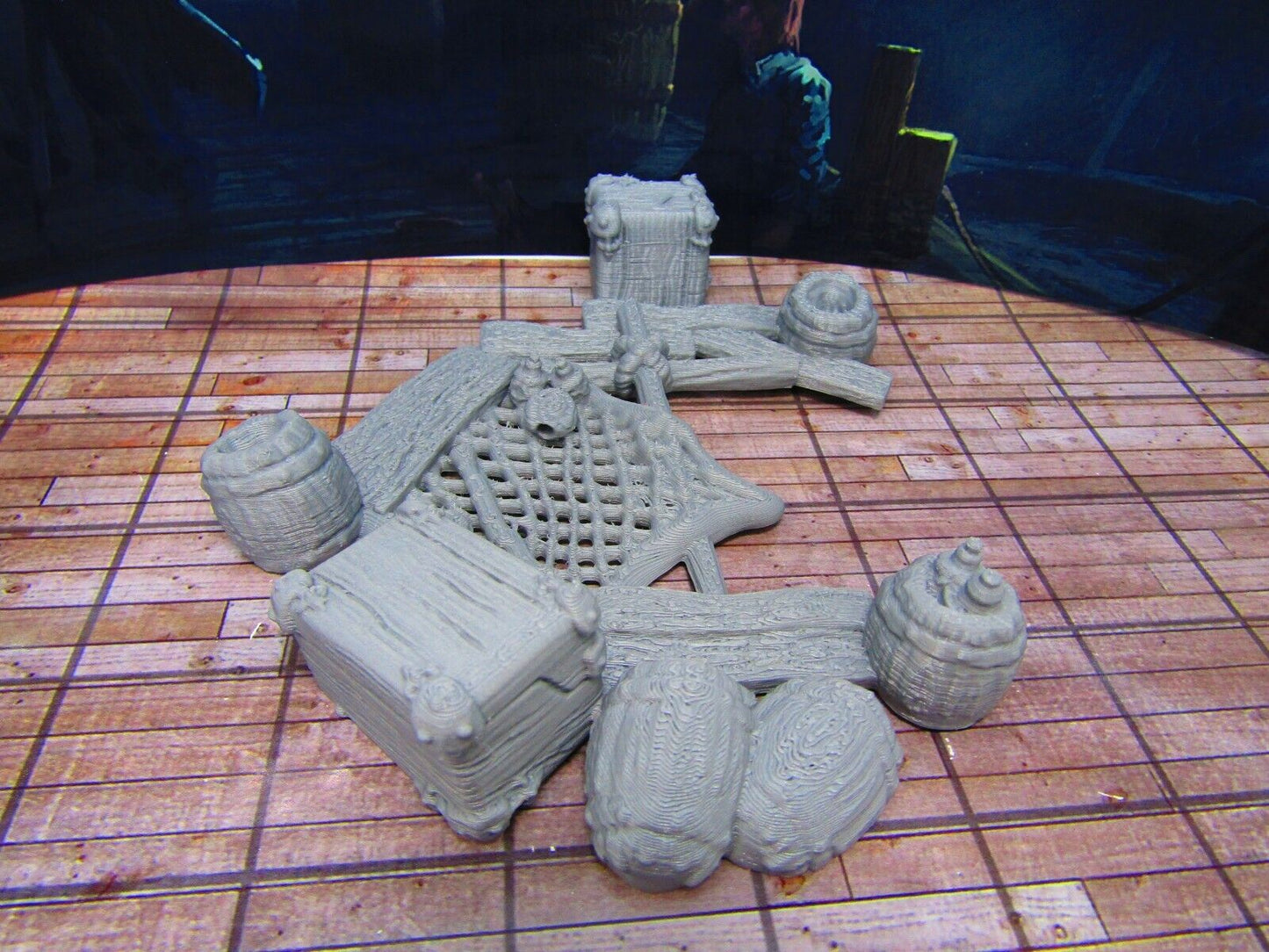 Shipwreck Debris for Docks Coast Seashore Scenery Scatter Terrain Props 3D Print
