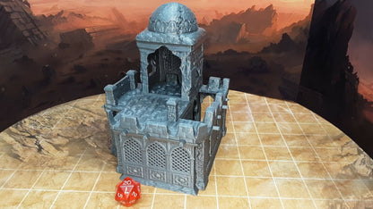 2 Floor Domed Roof Desert House Removable Floors Scatter Terrain Scenery