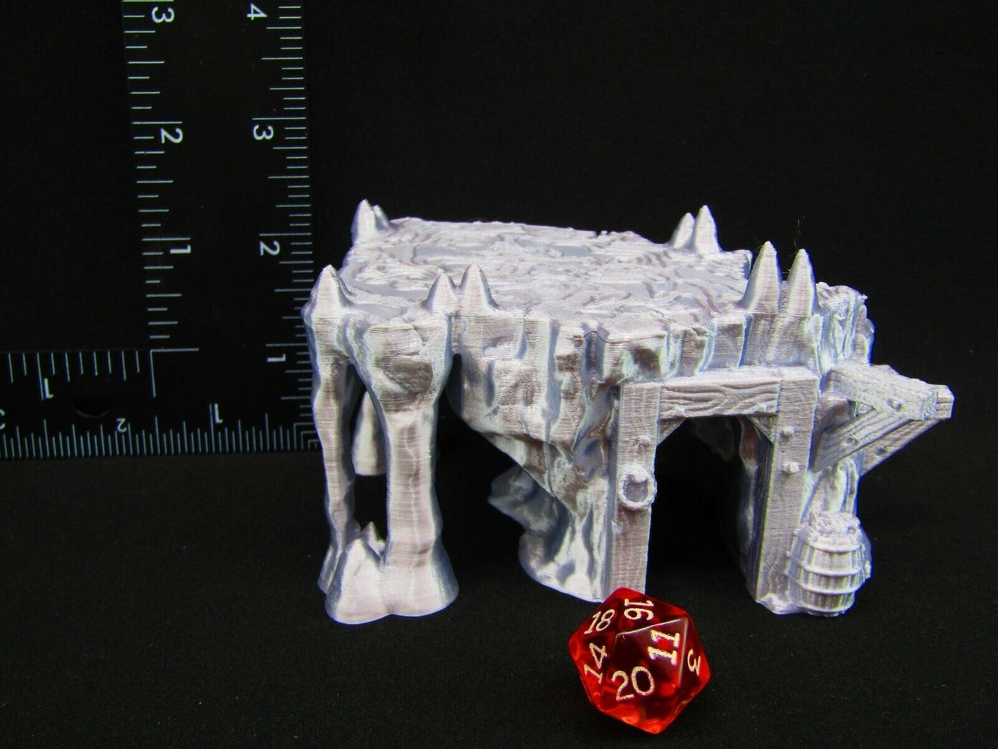 Mine Entrance & Staircase Scatter Terrain Scenery 3D Printed Mini Miniature