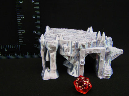 Mine Entrance & Staircase Scatter Terrain Scenery 3D Printed Mini Miniature