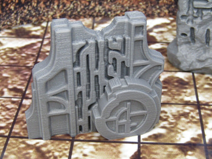 Runic Stone Relic Artifacts Scatter Terrain Scenery Miniature 3D Printed Model